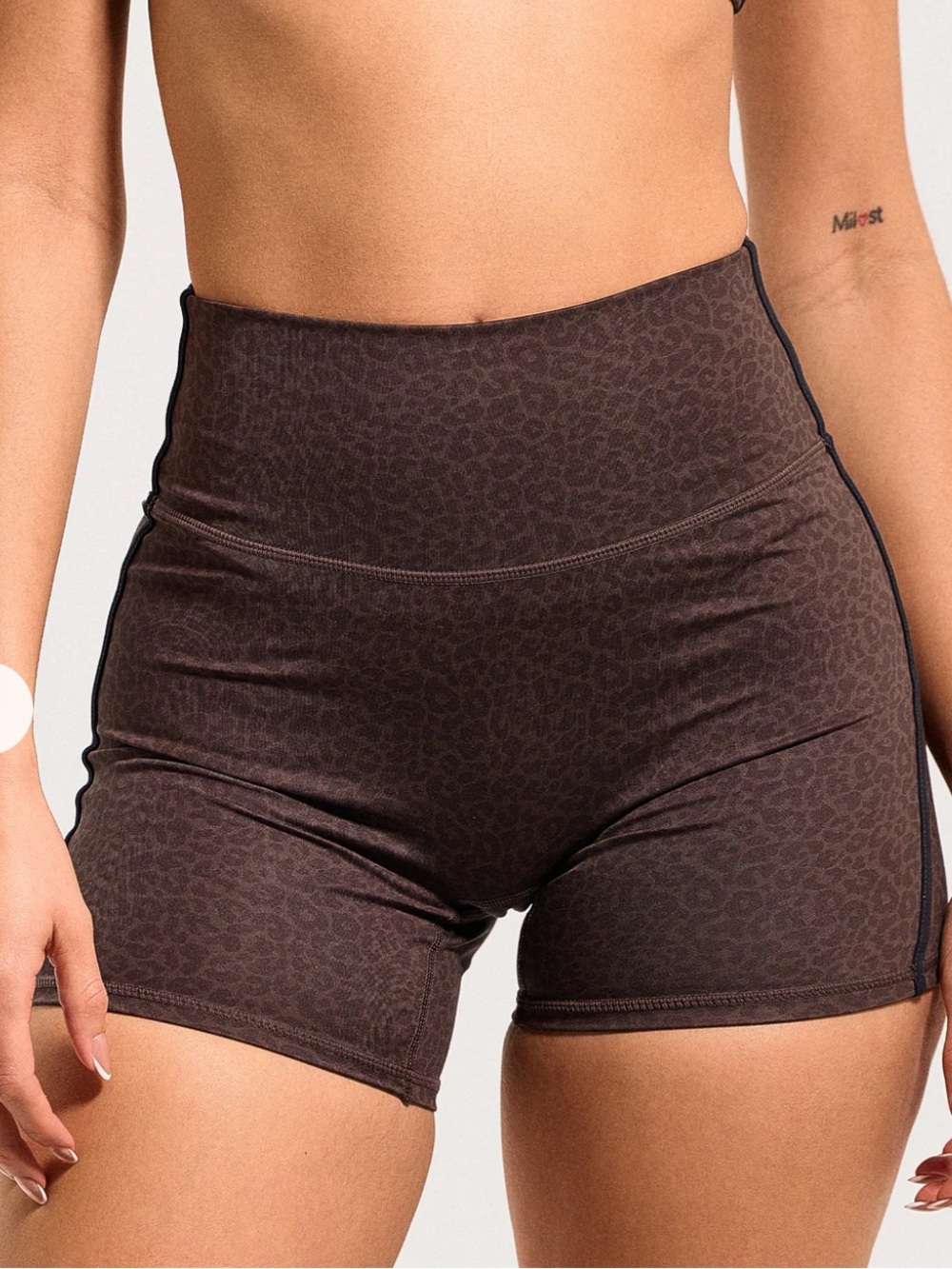 NWT Klassy Leopard Biker Shorts